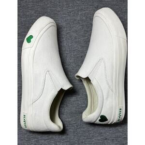 SeaVees White and Green Mules